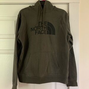 North Face men’s hoody pullover sweatshirt dark olive Small